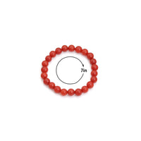 Round Smooth Jade Stretchy Bracelet, Sku#EF726