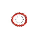 Round Smooth Jade Stretchy Bracelet, Sku#EF726