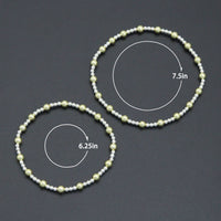 2.5mm with 4mm Round Smooth Hematite Stretchy Bracelet, Sku#EF729