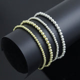 Round Smooth Hematite Stretchy Bracelet, Sku#EF732