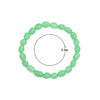 6x9mm Irregular Oval Jade Stretchy Bracelet, Sku#EF749