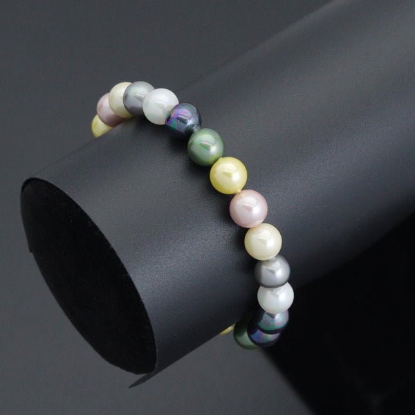 Multi color pearl stretchy bracelet, sku#EF752