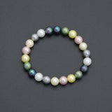 Multi color pearl stretchy bracelet, sku#EF752