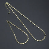 Gold Silver Flower Ball Necklace bracelet , sku#EF767
