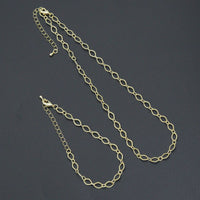 Diamond Shape Link Chain Necklace Bracelet, Charm bar necklace bracelet, sku#EF790