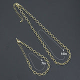 Diamond Shape Link Chain Necklace Bracelet, Charm bar necklace bracelet, sku#EF790