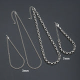 Rolo Link Chain Necklace Bracelet, Charm bar necklace bracelet, sku#EF793