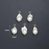 Natural Baroque Pearl Pendant charm, Sku#EF802