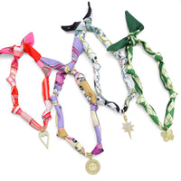 Convertible Scarf Necklace, Adjustable Silk Scarf Statement Necklace, sku#EF806