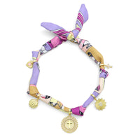 Convertible Scarf Necklace, Adjustable Silk Scarf Statement Necklace, sku#EF806