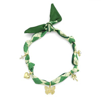 Convertible Scarf Necklace, Adjustable Silk Scarf Statement Necklace, sku#EF806