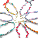 Convertible Scarf Necklace, Adjustable Silk Scarf Statement Necklace, sku#EF806