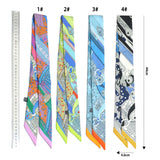 Convertible Scarf Necklace, Adjustable Silk Scarf Statement Necklace, sku#EF808-1