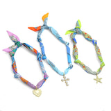 Convertible Scarf Necklace, Adjustable Silk Scarf Statement Necklace, sku#EF808-1