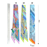 Convertible Scarf Necklace, Adjustable Silk Scarf Statement Necklace, sku#EF808-1