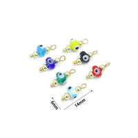 Colorful Evil Eye Beads charm For Necklace Bracelet Jewelry Making Supply, Sku#EF822