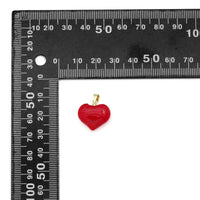 Crystal Stone Heart Pedant For Necklace Bracelet Jewelry Making Supply, Stone Heart Charm, Sku#EF826