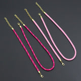 Vibrant Rope Cord Bracelet Necklace, Cord Necklace Bracelet, sku#EF830