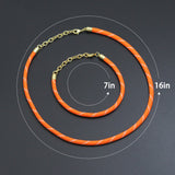 Vibrant Rope Cord Bracelet Necklace, Cord Necklace Bracelet, sku#EF830