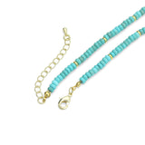Turquoise Roundelle Beaded Necklace, sku#EF841