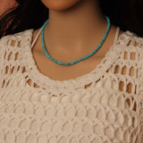Turquoise Roundelle Beaded Necklace, sku#EF841