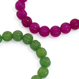 Pumpkin Jade Stretchy Bracelet, Sku#EF851-3