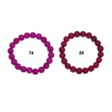 Pumpkin Jade Stretchy Bracelet, Sku#EF851-3