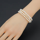 Genuine White Pearl Adjustable Bracelet, Sku#EF852
