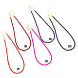 Natural Jade Beaded Necklace – Colorful Gemstone Necklace, Sku#EF879