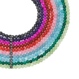 Natural Jade Beaded Necklace – Colorful Gemstone Necklace, Sku#EF879