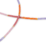 Colorful Beads Stone Adjustable Necklace, Sku#EF880