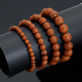 Natural Goldstone Round Smooth Stretchy Bracelet, EF881