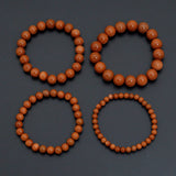Natural Goldstone Round Smooth Stretchy Bracelet, EF881
