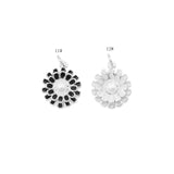 Enamel Colorful Daisy Flower Shape Pendant, Sku#F1410