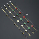 Colorful Flower Chain Bracelet,  Sku#FH250