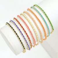 Colorful Cord String Gold Adjustable Bracelet, Cord Bracelet, Sku#FH252