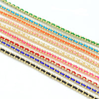 Colorful Cord String Gold Adjustable Bracelet, Cord Bracelet, Sku#FH252