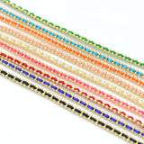 Colorful Cord String Gold Adjustable Bracelet, Cord Bracelet, Sku#FH252