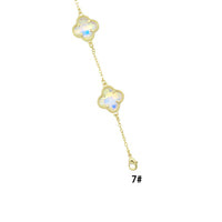 Crystal flower Chain Necklace, Sku#FH253