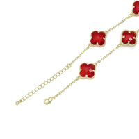 Crystal flower Chain Necklace, Sku#FH253