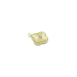 Gold Clover Flower charm,  Flower charm, Sku#FH257