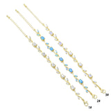 Vine link Crystal Bracelet, floral vine tennis bracelet, Sku#FH258