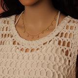 Gold Crystal Dangle Chain by Yard, Bezel Crytal Charm chain, Sku#HX24