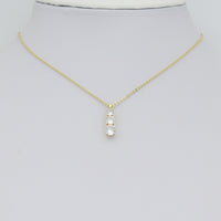 Triple CZ Bar Pendant charm for Necklace Bracelet Jewelry Making Supply, Sku#LX927