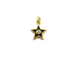 Enamel Colorful Star Charm Pendant,CZ Micro Pave Oil Drop pendant,Enamel pendant,Enamel Jewelry,9x11mm, sku#F1054