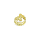 Round Dot CZ Wrap Ring, Sku#A341