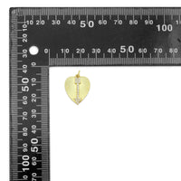 CZ Arrow On Heart Charm, Sku#Z1436