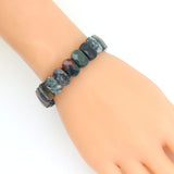 9x14mm Faceted Rectangle Stretchy Bracelet, Sku#U1980