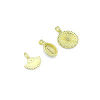 CZ Fan Evil eye, football, Radical Coin Pendant charm, Sku#LX929