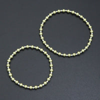 7'' 2.5mm with 4mm Round Smooth Hematite Stretchy Bracelet, Sku#EF731